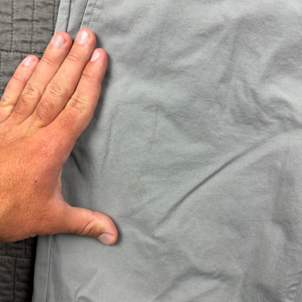 Mack Weldon Radius Chino Pants Mens 32x32 (32x30) Grey Stretch Tech Performance - Picture 4 of 15